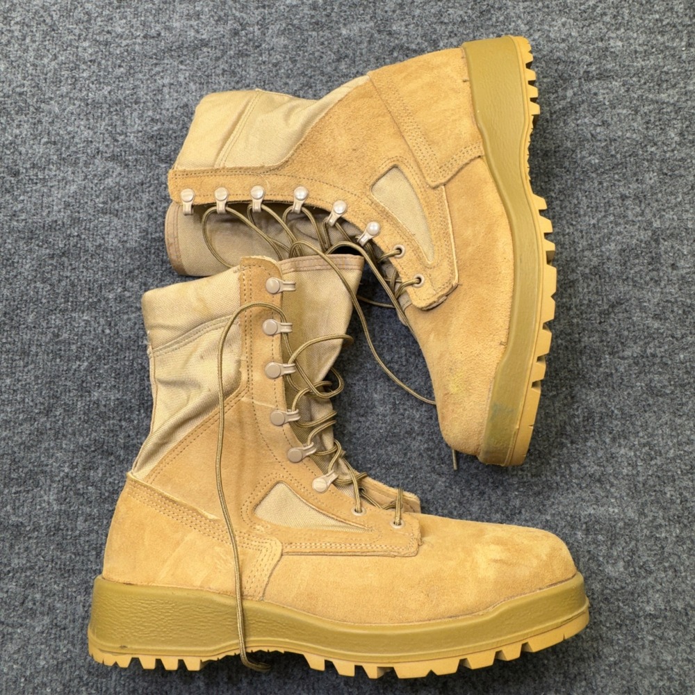 Belleville 300 DES ST Boots Mens 10W Brown Suede Steel Toe Military Flight